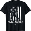 Distressed Flag Swing Michael Martinez Prospect Baseball Fan Apparel | Everyday Casual Wear