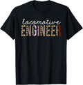 Locomotive Engineer Leopard Print Funny Appreciation Apparel Comfort Fit US Top Pick