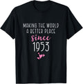 Making World Better Place Since 1953 71st Birthday 71 Years Apparel | US Viral Pick | Perfect Gift Choice