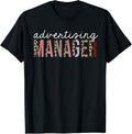 Advertising Manager Leopard Print Funny Appreciation Apparel Streetwear Style Fan Favorite
