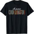Chaos Coordinator Leopard Print Funny Appreciation Apparel Streetwear Style US Top Pick