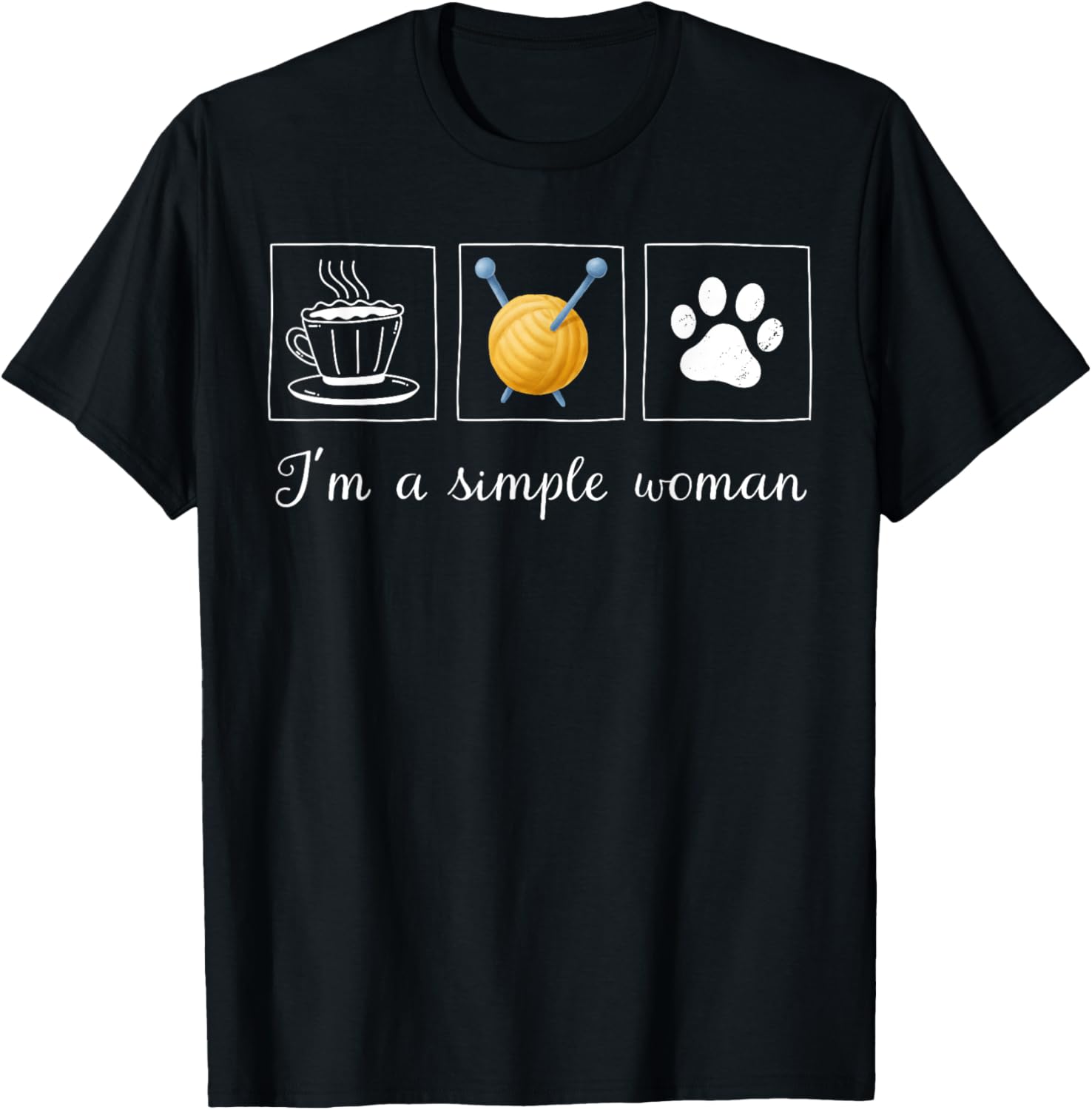 Sewing I'm A Simple Woman Coffee Knitting Dogs Knitter Girl Yarn Supply | Trending 2025 | High CTR Title