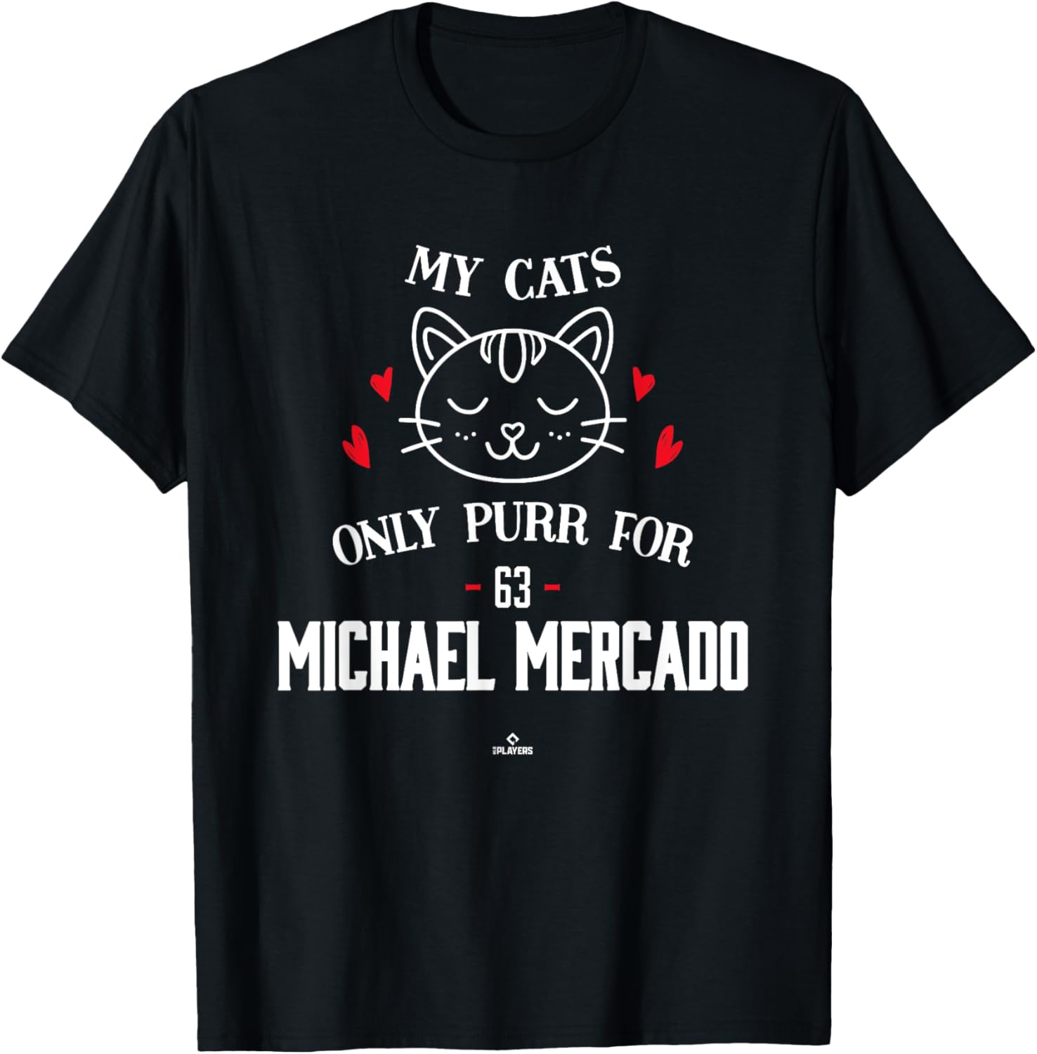 Cat Lovers for Michael Mercado Philadelphia Baseball MLBPA Apparel | Everyday Casual Wear