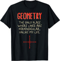 Math Geometry Only Place Where Lines Are Perpendicular Unlik Apparel | High Search Volume | Customer Favorite