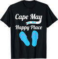 Funny Beach Vacation T-Shirt Cape May Is My Happy Place T-Shirt | Trending 2025 | High CTR Boost