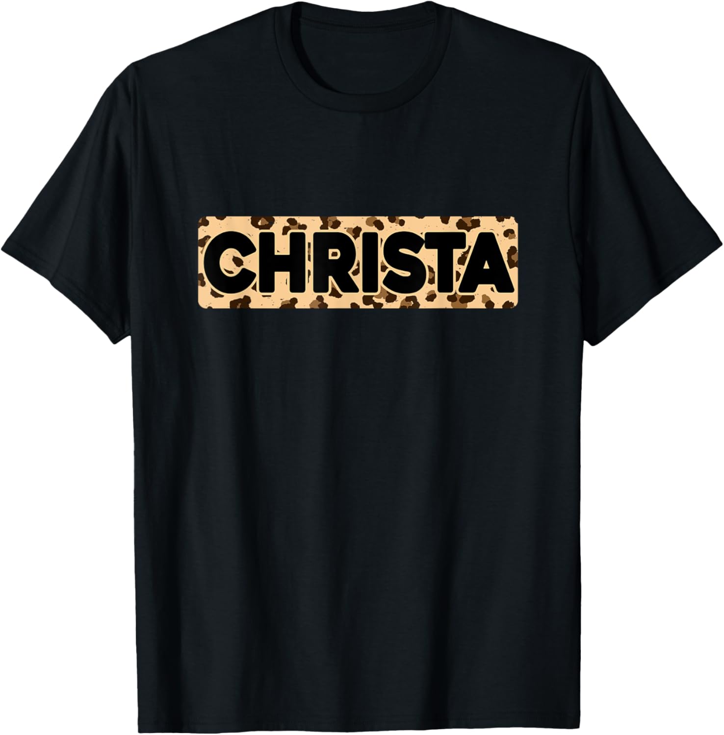 Funny Christa Leopard Print Personalized Name Christa Apparel Viral TikTok Find Gift Ready