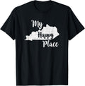 Kentucky My Happy Place State Home Apparel | Google Shopping Optimized | Daily Wear Essential