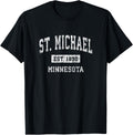 St. Michael Minnesota MN Vintage Sports Established Design Apparel | Perfect Gift Idea