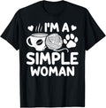 Simple Woman Coffee Yarn Paw Crocheting Dog Lover Yarn Supply | Premium Quality | Customer Favorite
