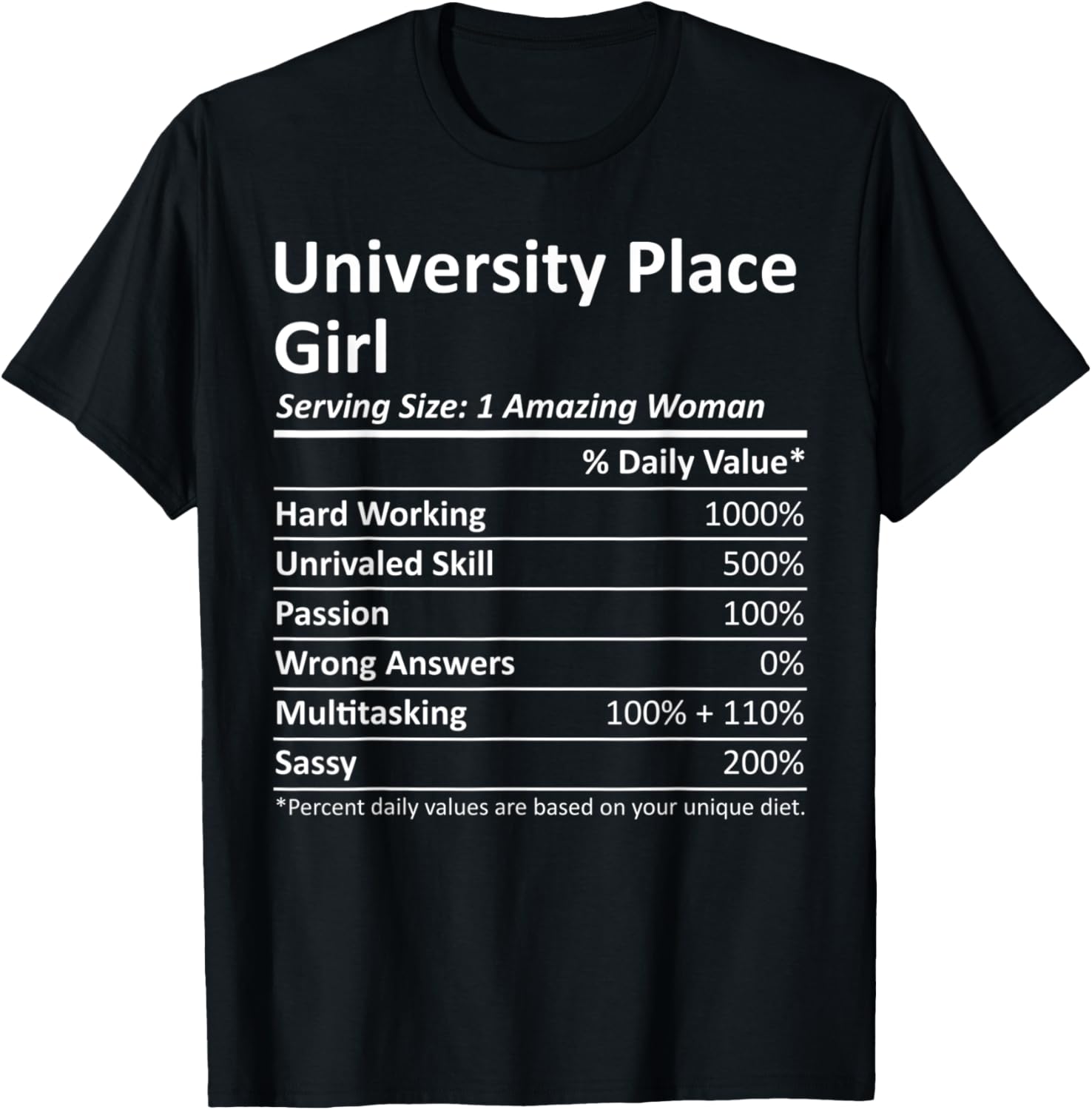 UNIVERSITY PLACE GIRL WA WASHINGTON Funny City Home Gift Apparel | Top Conversion Title | Daily Wear Essential