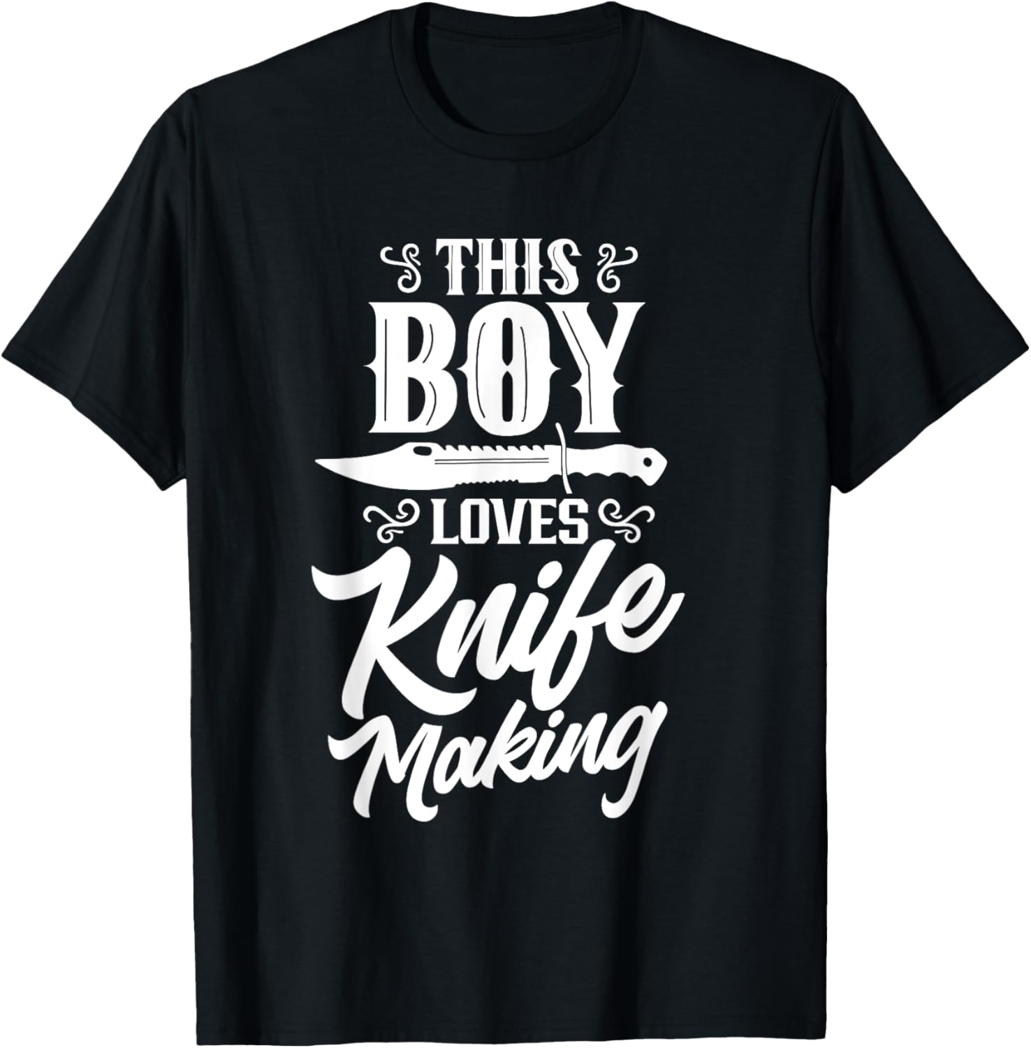 This Boy Loves Knife Making Lover Hobby Knives Maker Apparel | US Viral Style | Comfort Daily Wear