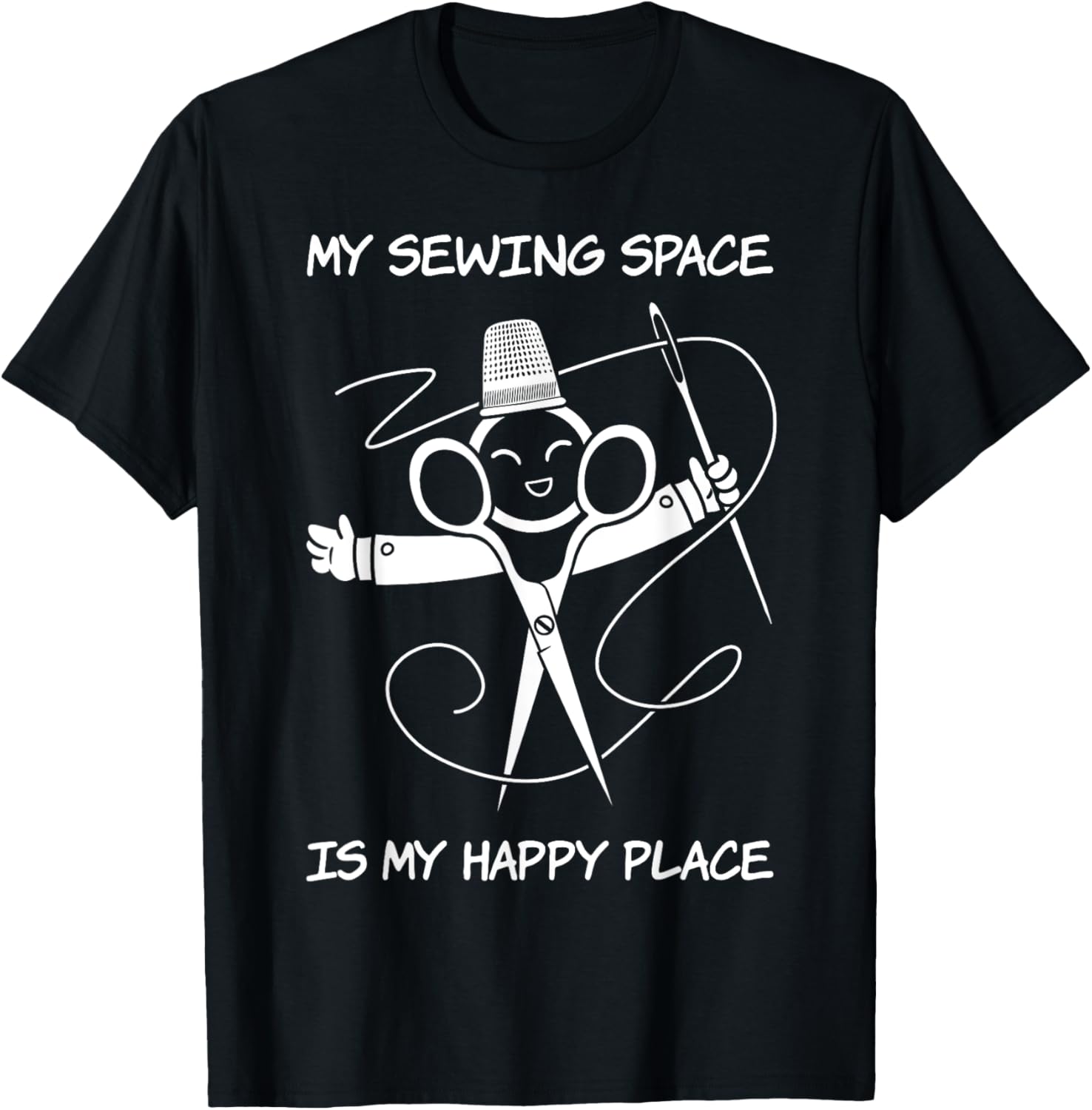 Dressmaker Scissor Fabrician Tailor Sewing Happly Place Apparel | US Viral Pick | Daily Wear Essential