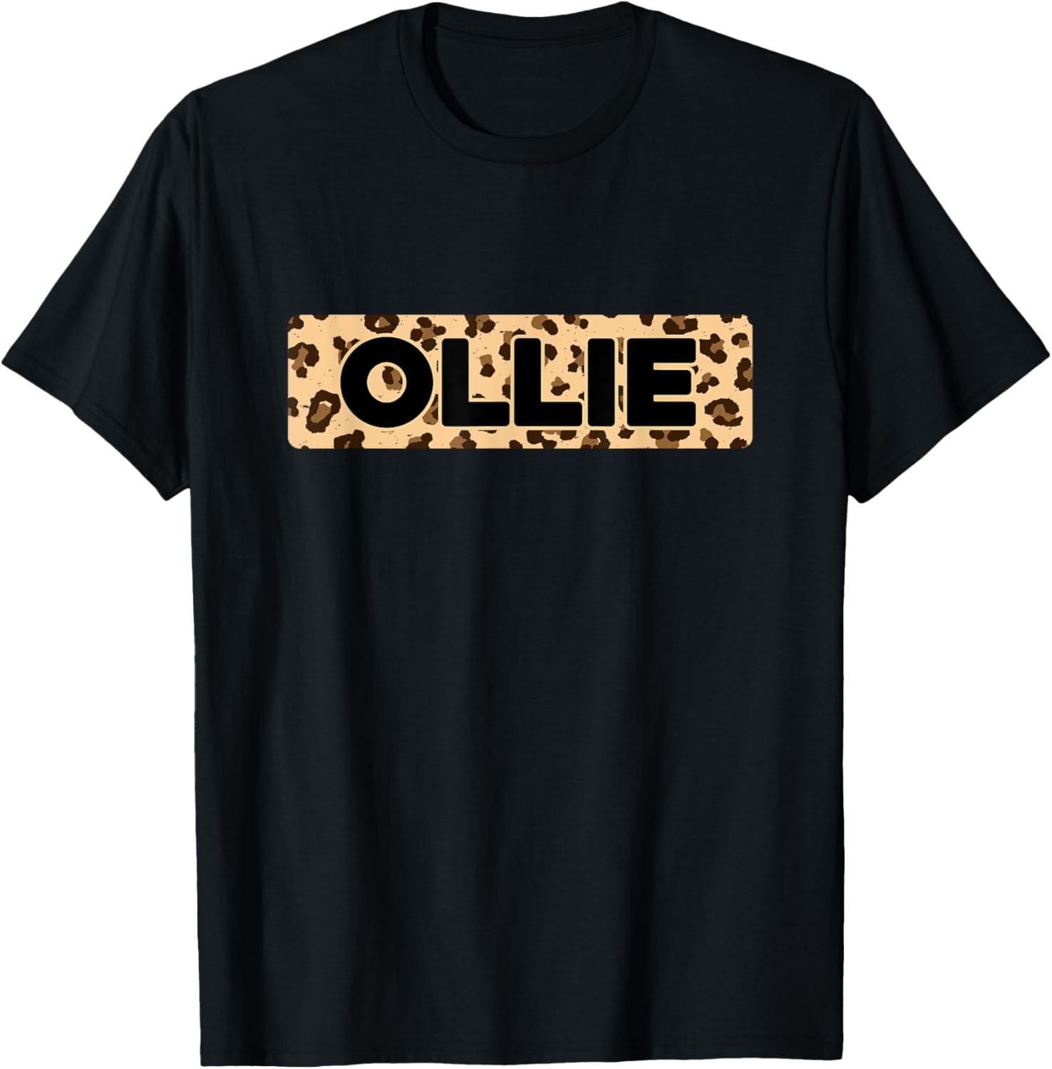Funny Ollie Leopard Print Personalized Name Ollie Apparel High Search Demand Everyday Wear