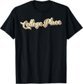 College Place TShirt Retro Art Baseball Font Vintage T-Shirt | Top Conversion Title | Top Rated Comfort