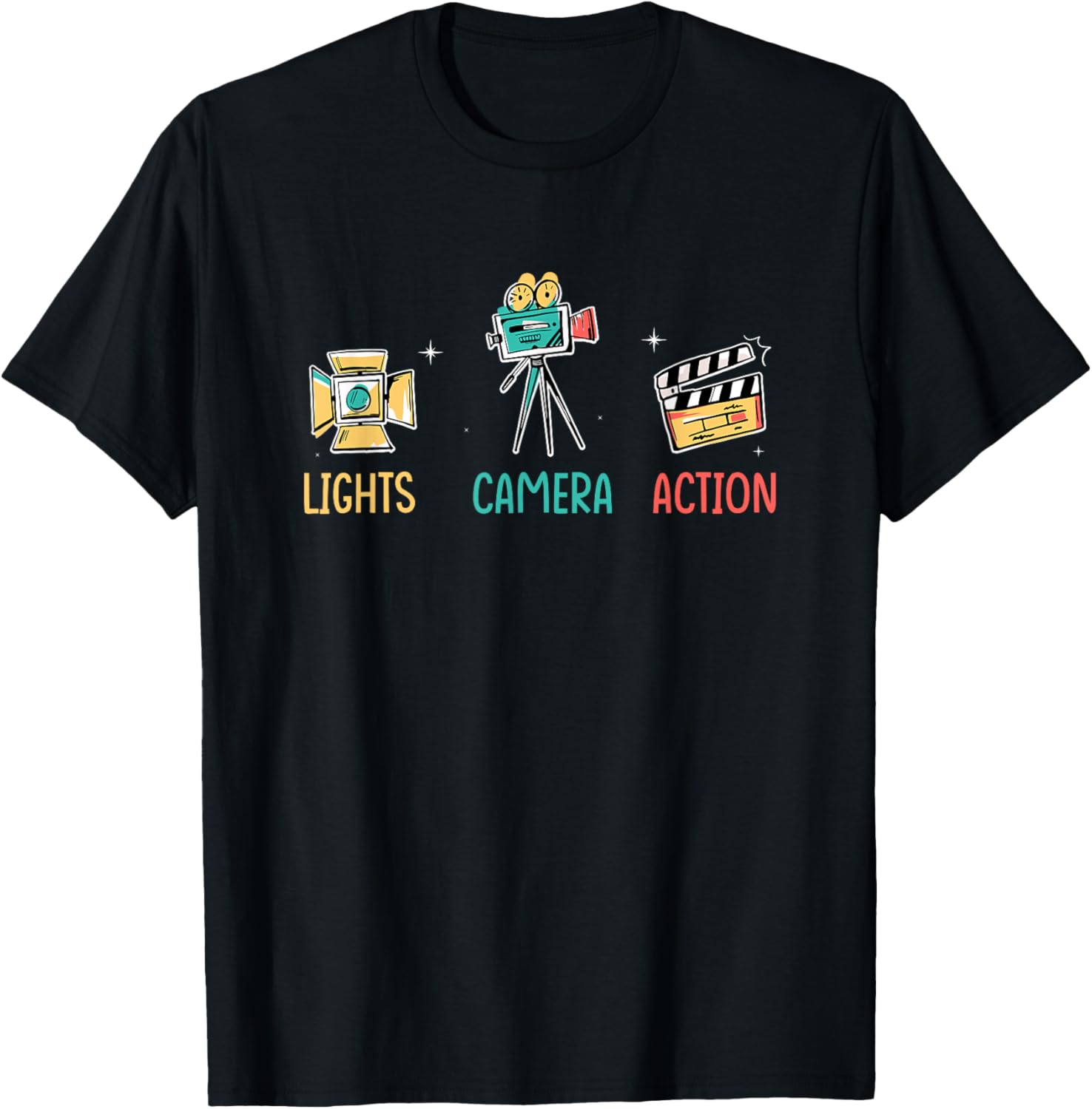 Lights Camera Action Editor Filmmaker Apparel | Trending 2025 | Must-Have Style