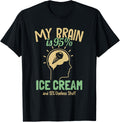 My Brain is 95 Ice Cream Maker Gelato Lover Ice Cream Apparel | Premium Quality | Aesthetic Fit