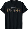 Civil Engineer Leopard Print Funny Appreciation Apparel Viral TikTok Find Best Seller Look