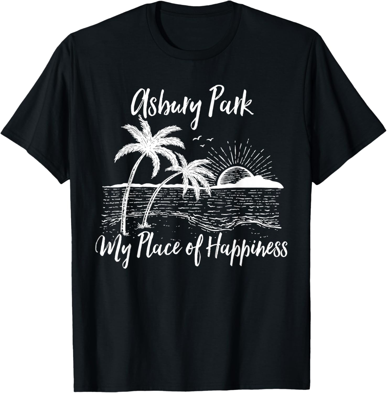 New Jersey Beach My Place Of Happiness - Asbury Park Apparel | US Viral Pick | Top Rated Comfort