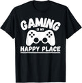 Gaming Is My Happy Place Gamer Apparel | Google Shopping Optimized | Customer Favorite