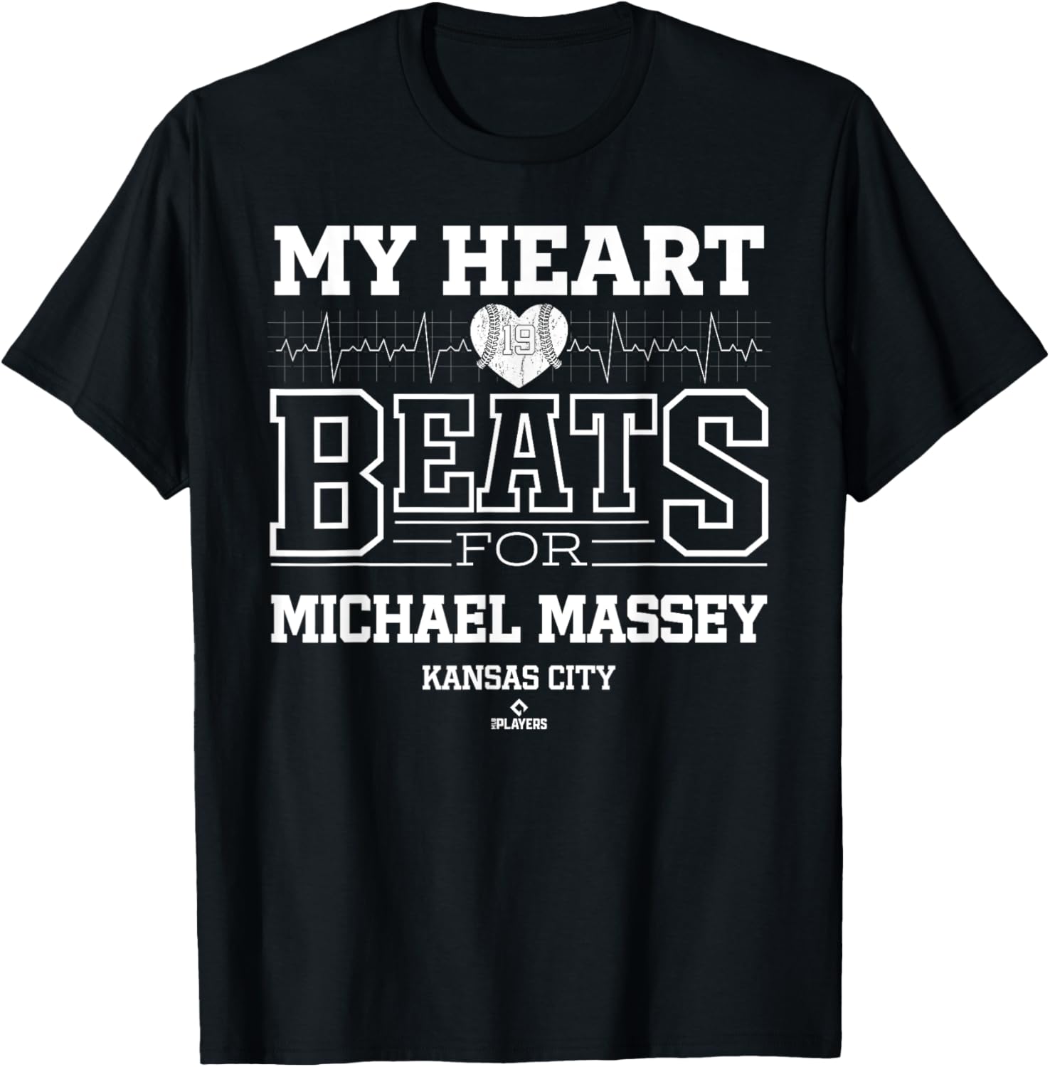 My Heart Beats for Michael Massey Kansas City Baseball MLBPA Apparel | Viral Streetwear Style