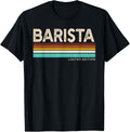 Vintage Cool Barista Limited Edition Retro Coffeemaker Apparel | Best Seller Pick | Comfort Daily Wear