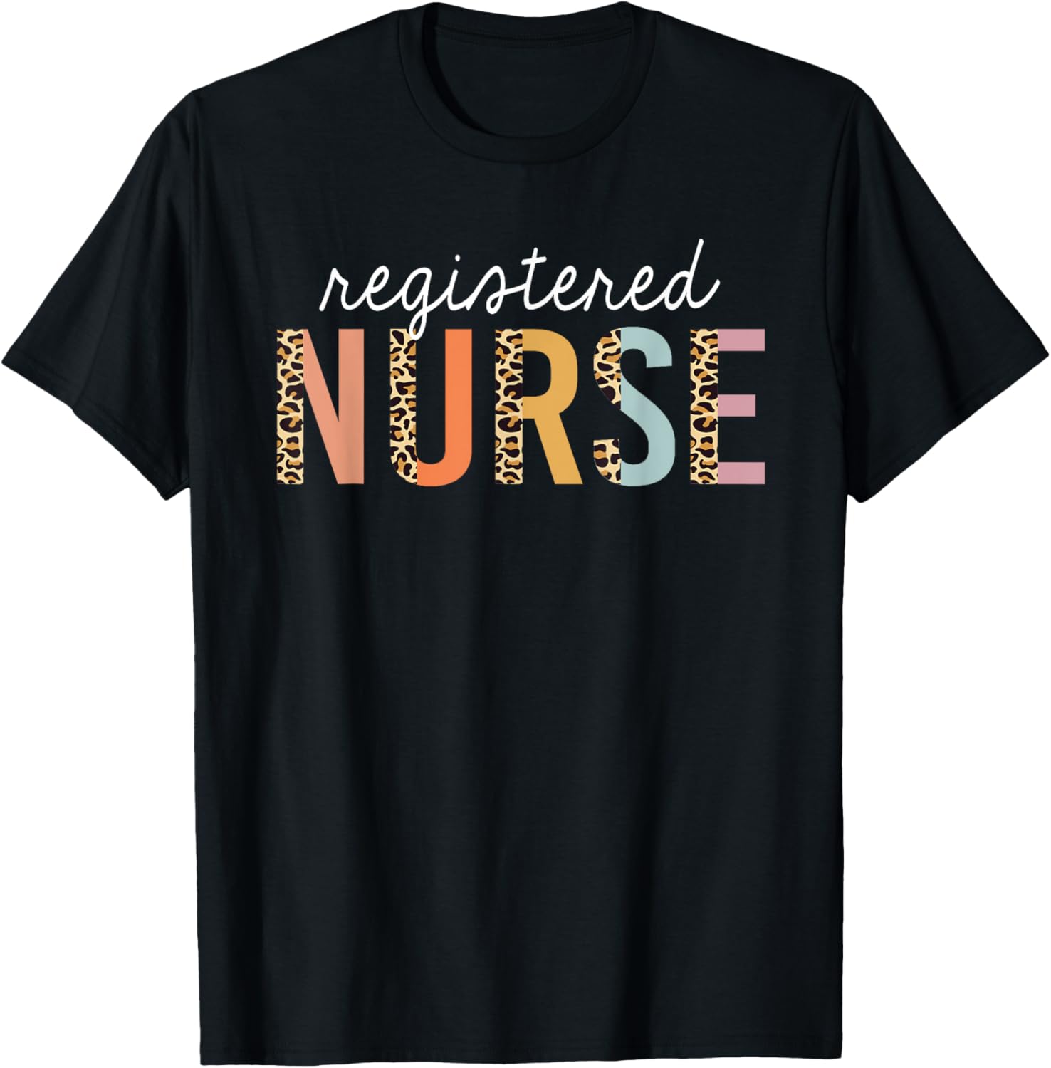 RN Nurse Leopard Print Registered Nurse Nursing School Women Apparel Trending US Best Seller Look