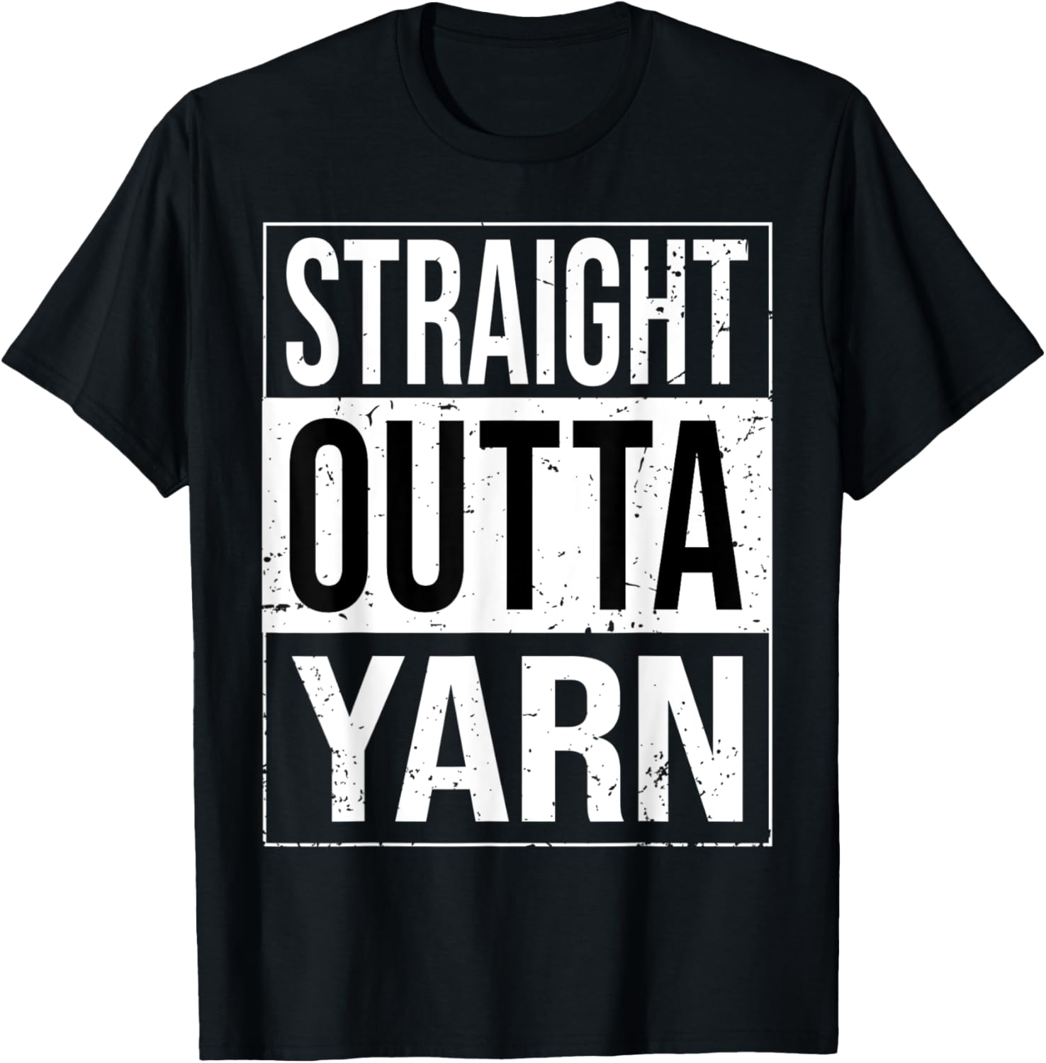Straight Outta Yarn - Funny Knitter Crocheter Yarn Supply | Premium Quality | High CTR Title