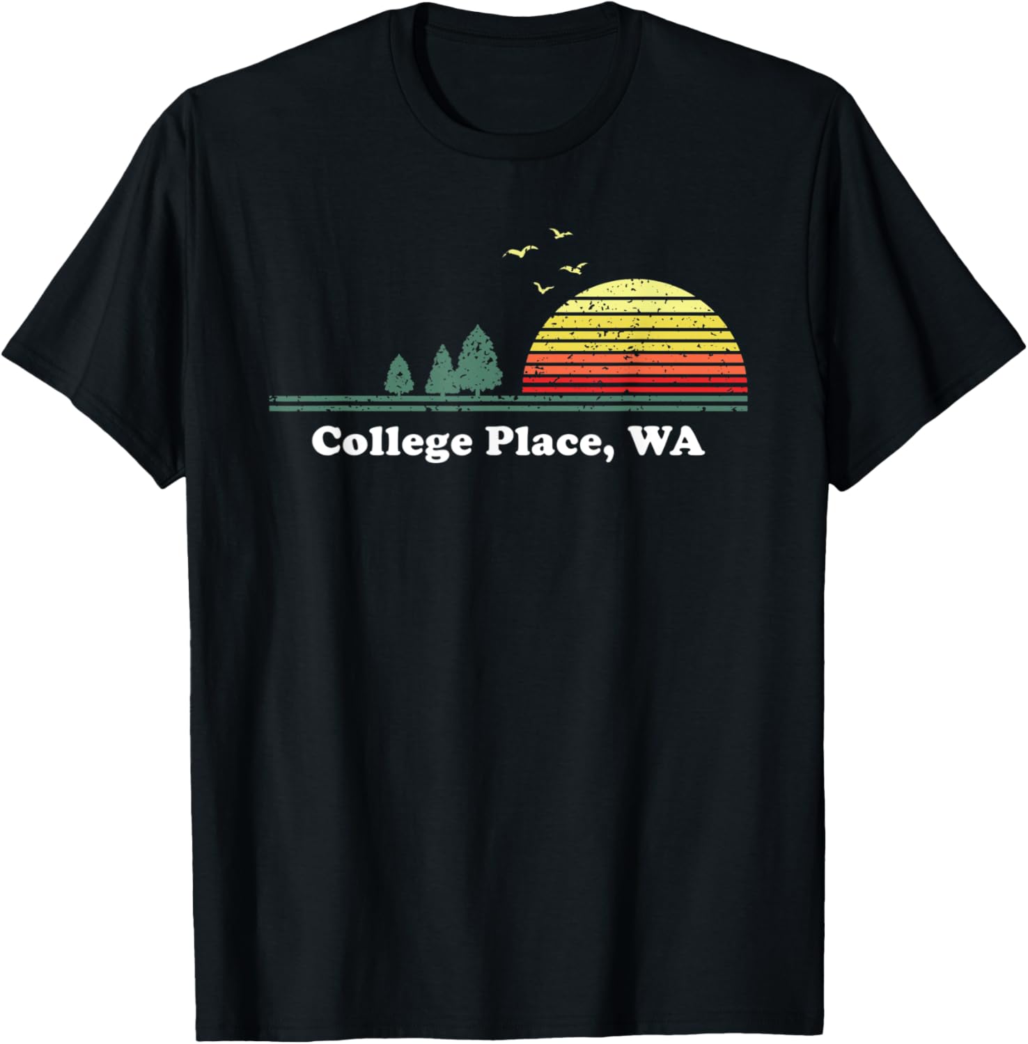 Vintage College Place, Washington Home Souvenir Print Apparel | High Search Volume | Customer Favorite