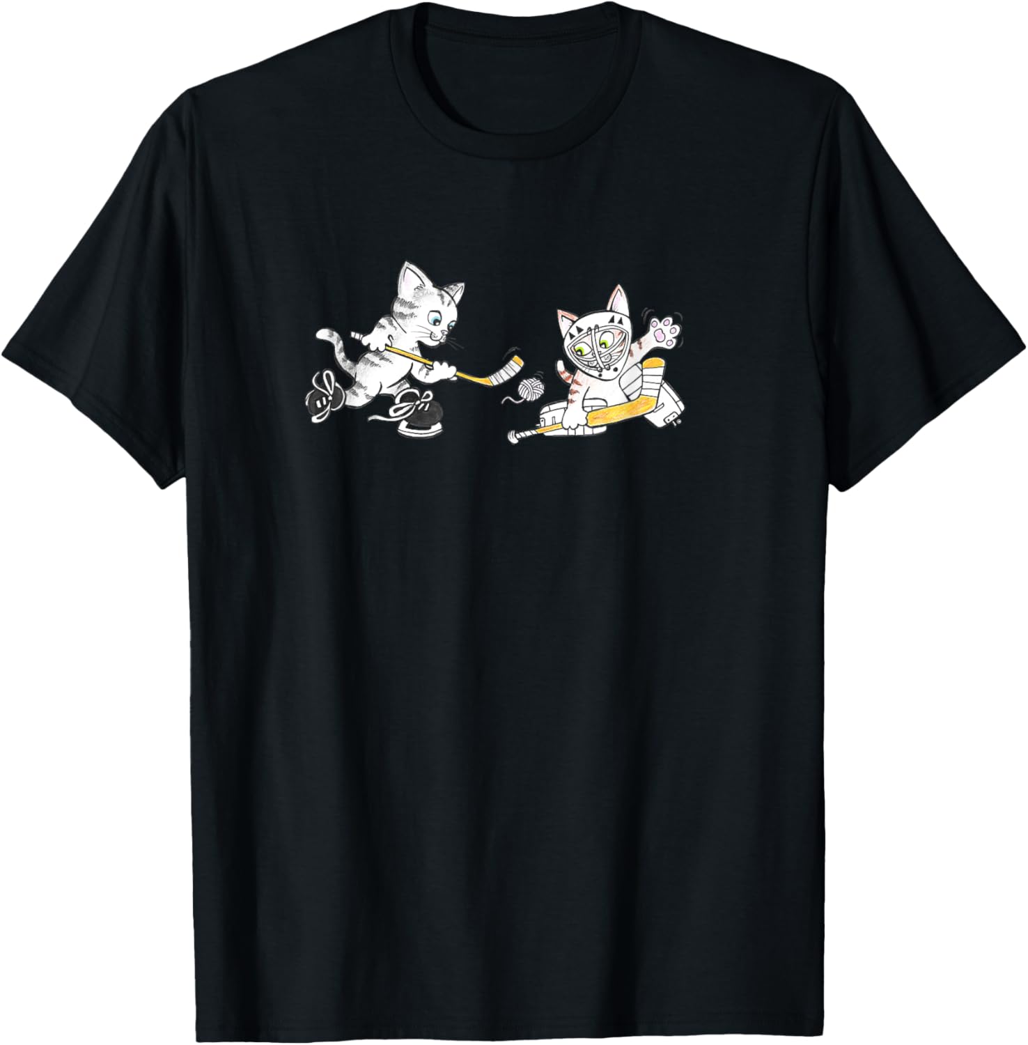 Goalie Kitty Cat Kittens Playing Hockey with Ball of Yarn Yarn Supply | Trending 2025 | High CTR Title