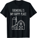 Farming Is My Happy Place - Southern Country & Western Barn Apparel | Top Conversion Title | Top Rated Comfort