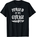 Forged In My Garage Knife Maker Knife Making Blacksmith Pun Apparel | US Viral Style | Comfort Daily Wear