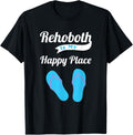 Rehoboth Is My Happy Place Cute Delaware Beach Vacation Apparel | US Viral Pick | Daily Wear Essential
