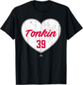 Distressed Heart Michael Tonkin Minnesota Baseball MLBPA Apparel | Trending 2025