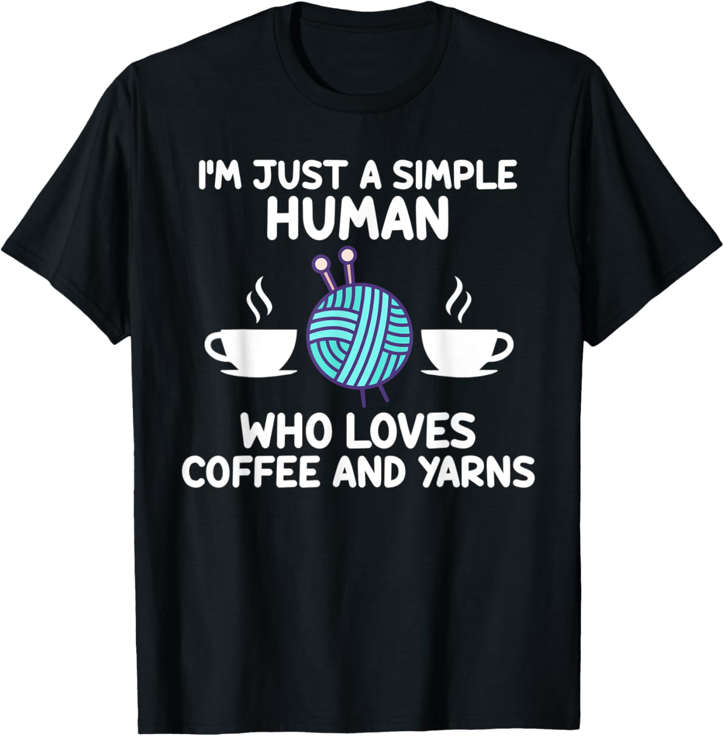 I'm human who loves coffee and yarns coffee lover Yarn Supply | Viral US Pick | Perfect for Crafters