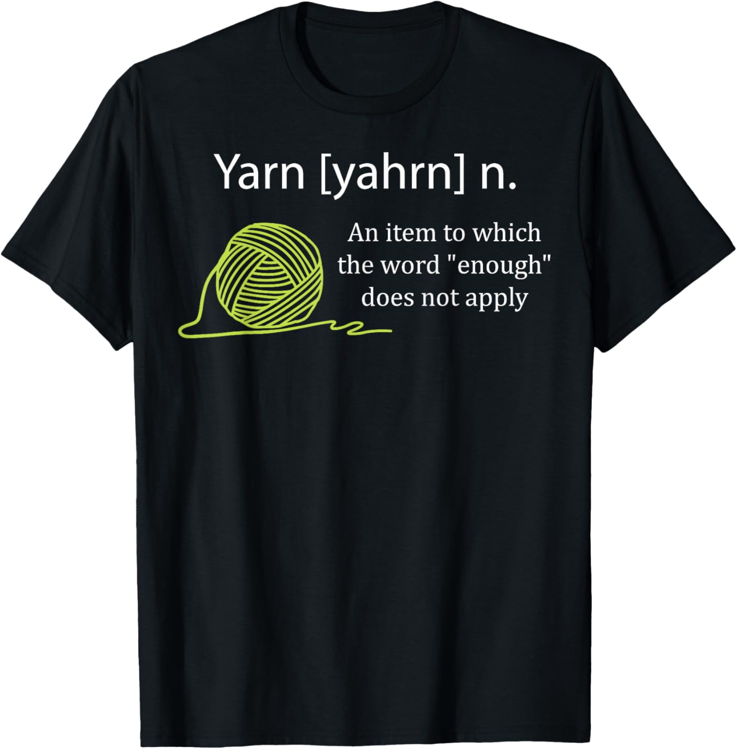 Yarn Noun definition Funny Knitting crochet knitting Outfit Yarn Supply | Trending 2025 | Customer Favorite