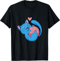 Blue Cat Cuddling With Yarn Heart Knitting Yarn Supply | Top Rated | Customer Favorite