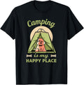 Camping Is My Happy Place Crew Dog Lovers Apparel | Trending 2025 | Top Rated Comfort