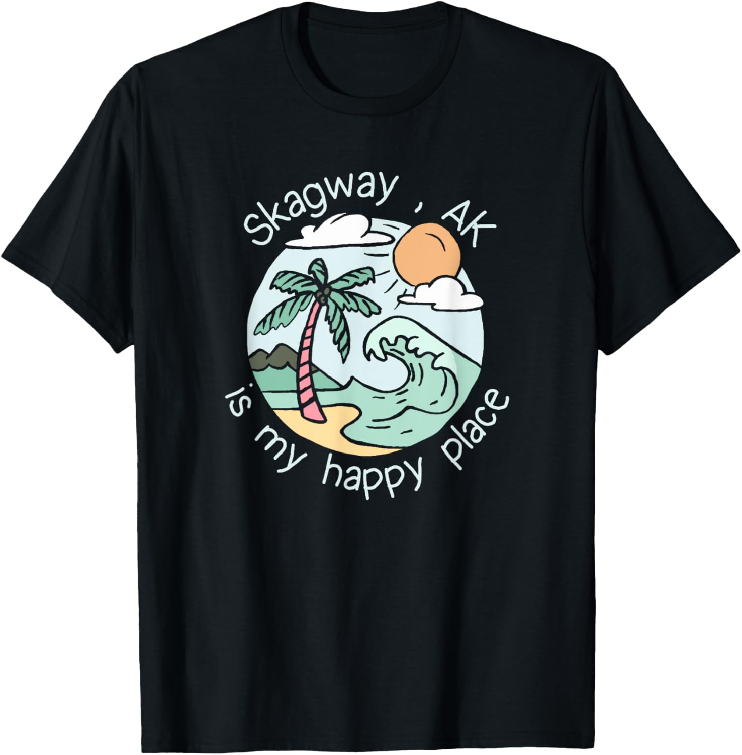 Cute Beach Motiv My Happy Place - Skagway Apparel | Premium Quality | Perfect Gift Choice