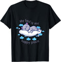 My Bed Is My Happy Place Cute Cat Sleeping Design Statement Apparel | Top Conversion Title | Perfect Gift Choice