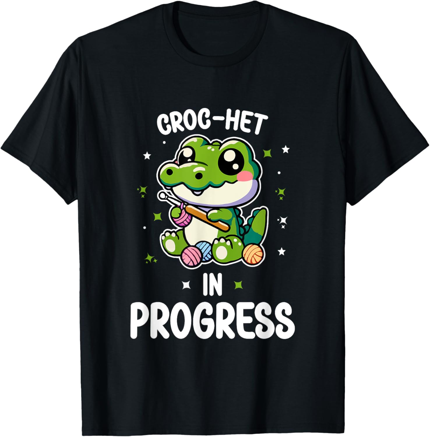 Croc-het In Progress Cute Crochet Crocheter Crocheting Yarn Yarn Supply | Trending 2025 | Perfect for Crafters
