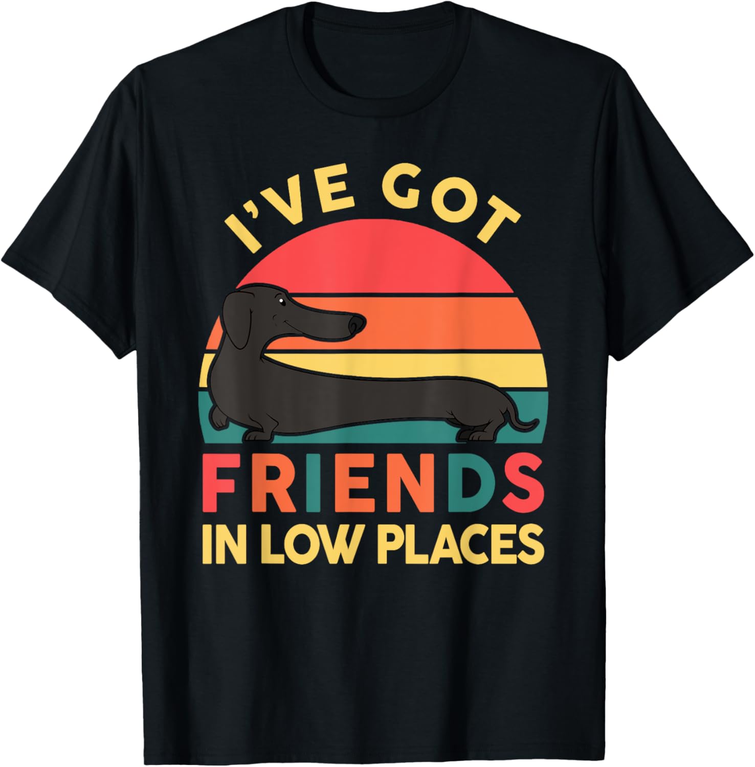 Dachshund I've Got Friends In Low Places Funny Girls Boys Apparel | Top Conversion Title | Customer Favorite