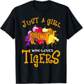 Just a Girl who Loves Tiger Lion Wild Life Cheetah Zoo Tiger Apparel Premium Print Best Seller Look
