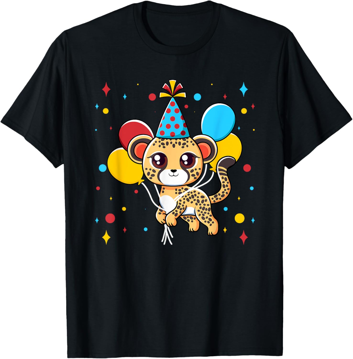 Cheetah Birthday Fast Forest Savannas Speed Balloon Cub Apparel Comfort Fit Fan Favorite