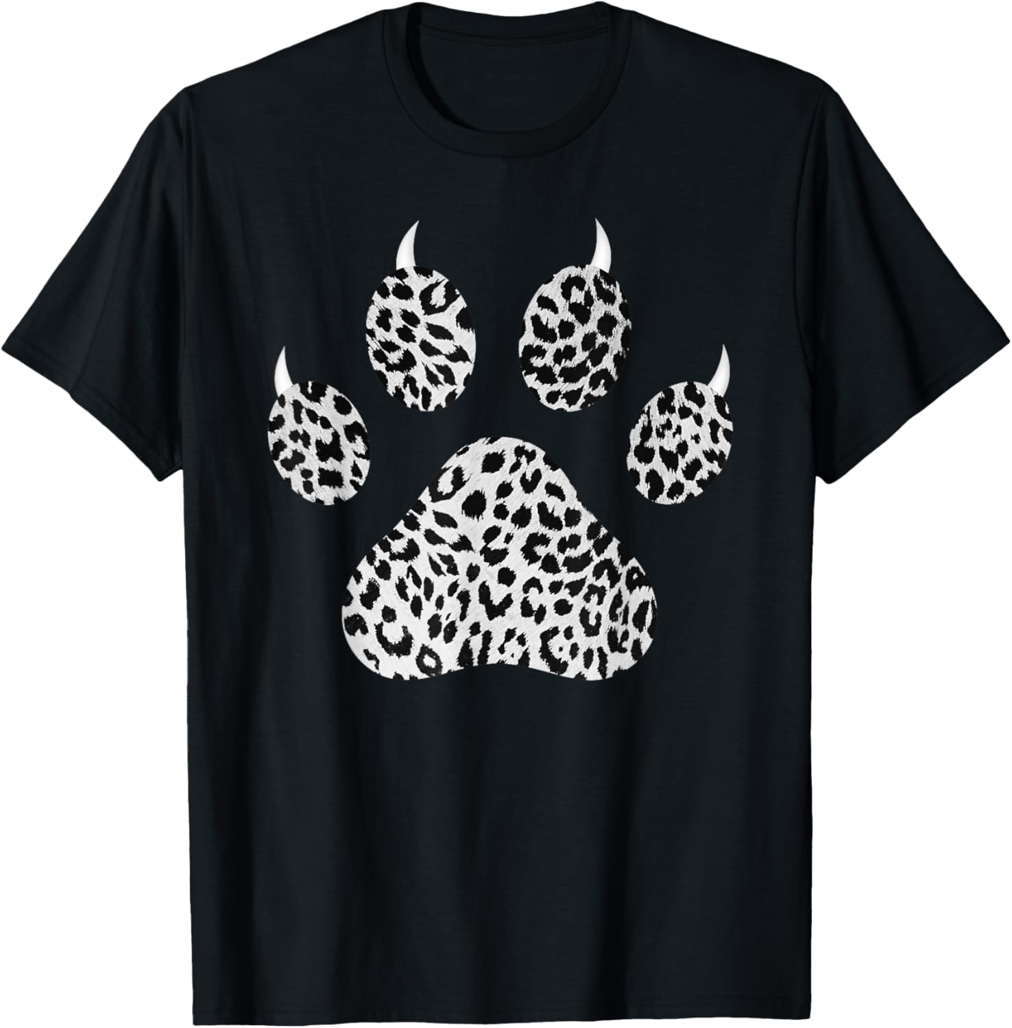 Snow Leopard Paw Print With Claws Fierce Cheetah Pattern T Shirt T Shirt Premium Print Fan Favorite