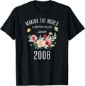 17 Years Old Girl Birthday Making The World A Better Place Apparel | Premium Quality | Customer Favorite