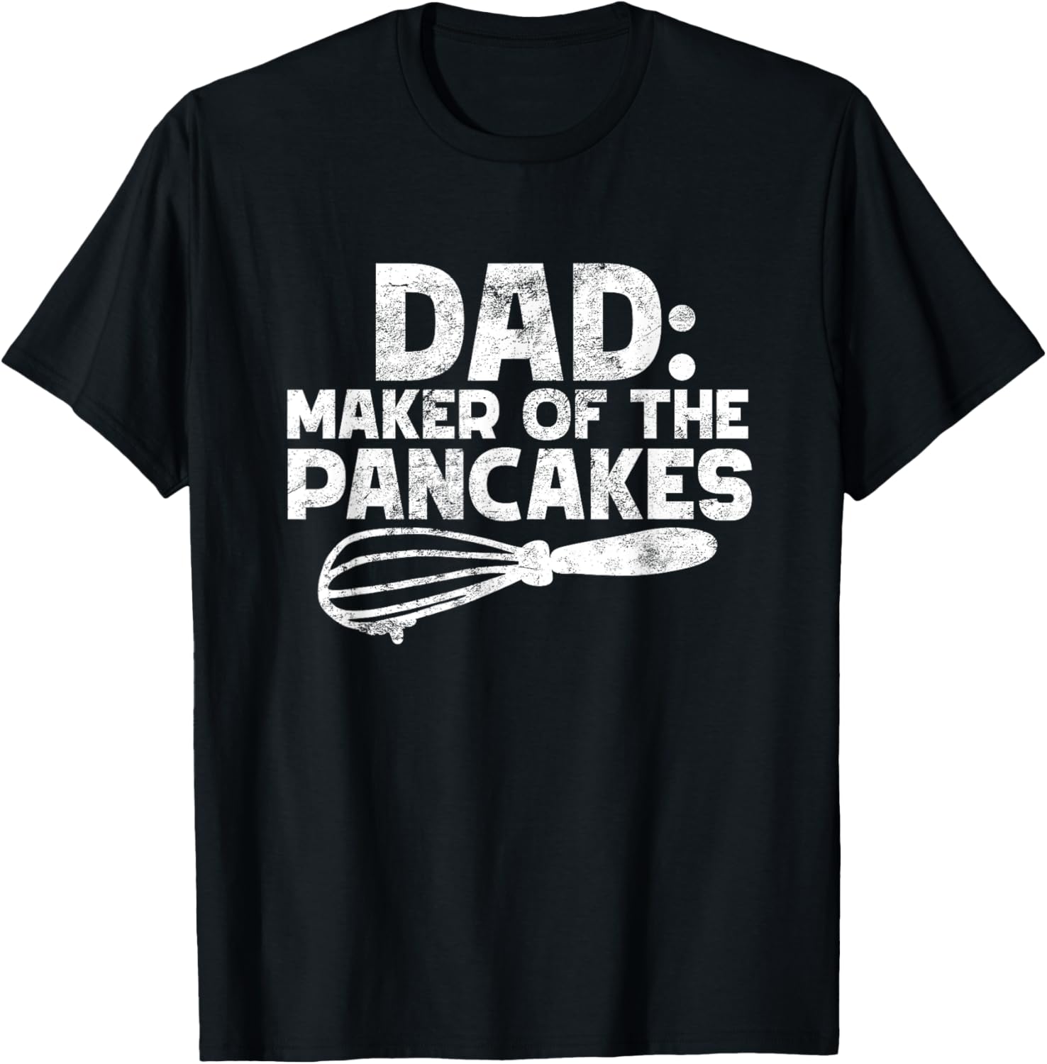 zAPz Creative Dad Maker Of The Pancakes Funny Pancake Lovers Gift Fathers Black Cotton 65 Polyester 35 Short Sleeve Crew...