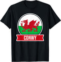 Conwy - Cymru - Wales - Welsh place name flag design Apparel | Trending 2025 | Daily Wear Essential