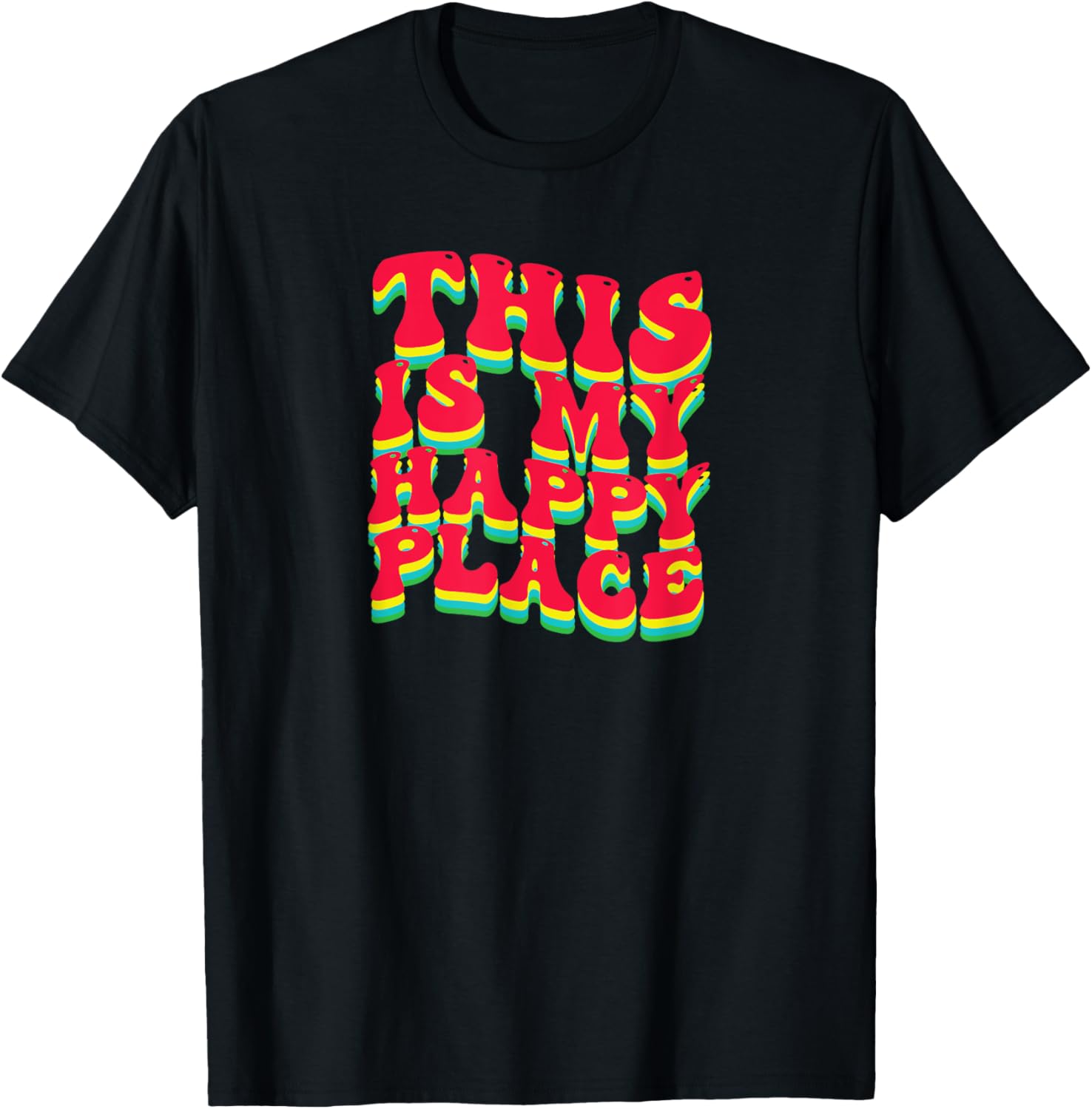 This Is My Happy Place Retro Summer Vibes T-Shirt for Men Women Girls Kids T-Shirt | Bestseller Style | Perfect Gift Choice