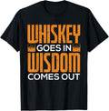Funny Whiskey Goes In Wisdom Comes Out Whiskey Makers Apparel | US Viral Style | Must-Have Style
