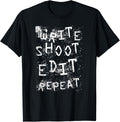 Write Shoot Edit Repeat Funny Filmmaker Apparel | Premium Quality | Comfort Daily Wear